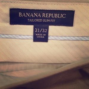 Banana Republic khaki suit pants